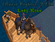 Lady Kinu stand with pomp and circumstance.